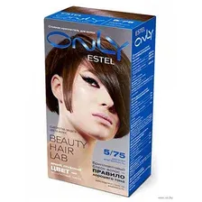 Гель-краска для волос "Estel Only" тон: 5/75, светлый шатен коричнево-красный