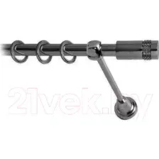 Карниз для штор Lm Decor Имидж 116 1р гладкий (антрацит, 3м)