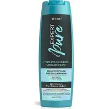 Шампунь Витэкс Expert pure мицеллярный fresh-для волос и кожи головы суперочищение и увлажнение 400 мл