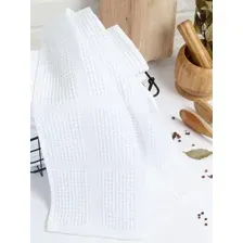 Полотенце вафельное 100х150см Белый