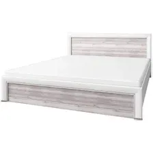 Кровать Anrex Olivia 160x200 с ПМ (вудлайн кремовый/дуб анкона)
