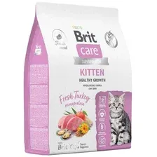 Сухой корм для кошек Brit care Superpremium Kitten с индейкой для котят, беременных и кормящих кошек (здоровый рост) 7 кг