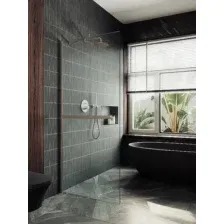 Душевая стенка MaybahGlass 69x195 / MGD-720-2ш (прозрачное стекло/бронза)