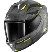 Мотошлем Shark Helmets Skwal i3 Linik Mat (р. M, серый/желтый)