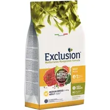 Сухой корм для собак Exclusion Monoprotein Beef Noble Grain для средних пород NGABM03 (3 кг)