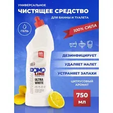Чистящее средство Domoline lemon, 750 мл для ванны и унитаза от известкового налета и ржавчины