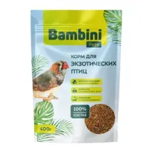 Корм Bambini Pets для экзотических птиц, 400гр