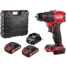 Дрель-шуруповерт Wortex LX BD 1815-1 Li ALL1 XLT 1333697 (с 2-мя АКБ, кейс)