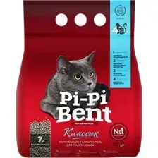 Наполнитель для туалета Pi-Pi Bent Классик 3 кг
