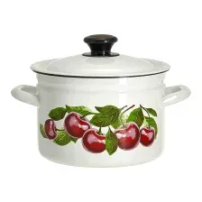 Кастрюля КМЗ Вишневый сад 41704-122/6-У4 (белый)