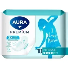 Прокладки гигиенические Aura Premium Normal (10шт)