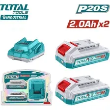 Аккумулятор с зарядным устройством Total TFBCPK2212 (20В/2x2 Ah + 20В)