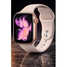 Умные часы Apple Watch Series 11 42 мм (алюминиевый корпус, розовое золото/легкие румяна, спортивный силиконовый ремешок S/M)