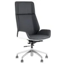 Офисное кресло TopChairs Crown SN A312 8386-16 White Back (серый/голубой)