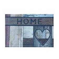 Придверный коврик Multy Home Rambo-Lima 43x63 SH50001585 (разноветный/надпись/сердца)