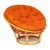 Кресло садовое TetChair Papasan W 23/01 с подушкой (мед/оранжевый)