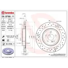 Тормозной диск Brembo 09B78811