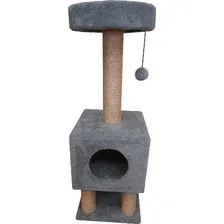 Комплекс Cat House На ножках 1.05 (джут серый)