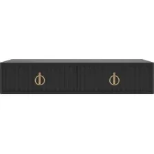 Туалетный столик без зеркала Shtabe Royal 5110 эко (черный/р.золото)