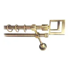 Карниз для штор Lm Decor Квадро 179 2р гладкий (антик, 3.2м)