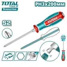 Отвертка крестовая PH3x200мм TOTAL TGTPH3200