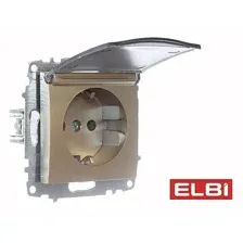 Розетка Elbi Zena-Vega 609-011400-218 (титан)
