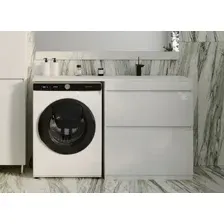 Тумба с умывальником Symbolite Даллас 140 Люкс Plus + Даллас 140x48.2 (правый, эмаль белый)