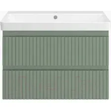 Brevita Тумба под умывальник Victory 80 VIC-09080-0802Я (зеленый матовый)