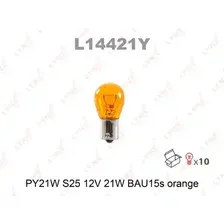 Автолампа накаливания BAU15s LYNXAUTO L14421Y PY21W 12
