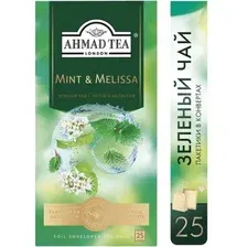 Чай AHMAD TEA "Мята-Мелисса" зеленый 25пак*1,8гр