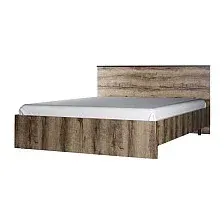 Кровать Anrex Jagger 160 с ПМ (дуб монастырский/черный)