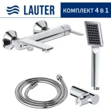 Смеситель Lauter Velvet 21СК6696С с лейкой Relexa Serene 21S00103