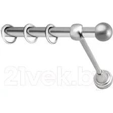 Карниз для штор Lm Decor Шар малый 124 1р гладкий (сатин, 1.8м)