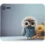 Коврик для мыши Cactus Owl Gray CS-MPC-D12M (рисунок)