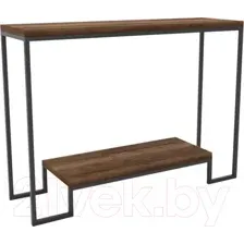 Консольный столик Hype Mebel Голд 80x35 (черный/дуб галифакс олово)