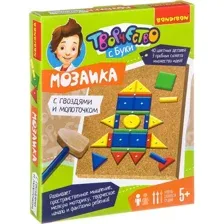 Мозаика/пазл Bondibon Мозаика с гвоздями и молоточком 2 ВВ2692