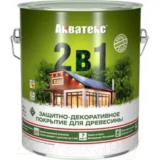 Защитно-декоративный состав Акватекс 2в1 (2.7л, бесцветный)