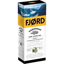 БАД Fjord Норвежский рыбий жир из печени трески со вкусом лимона (100мл)