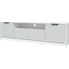 Тумба Интерлиния ТВ Концепт КТ-ТВ4-50 Глосс (белый платинум/грей)