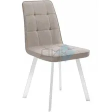 стул кухонный DikLine 207 White (велюр В), B03 бежевый