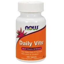 NOW Daily Vits, Дейли Витс (Мультивитаминный комплекс  Минералы) - 100 таблеток