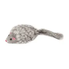 Игрушка Мышь серая, для кошек, 70-75мм