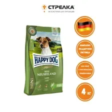 Сухой корм Happy Dog Mini Sensible Neuseeland для собак с ягненком, 4 кг