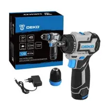 Дрель-шуруповерт аккумуляторная DEKO Loner 12V PRO 085-1121