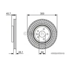 Тормозной диск Bosch 0986479666