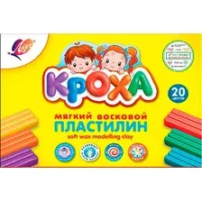 Пластилин восковой ЛУЧ Кроха / 31С 2063-08 (20цв)