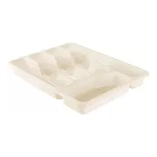 Лоток для столовых приборов 330х260х43 мм (молочный туман) Plast Team PT156010048