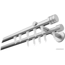 Карниз для штор Lm Decor Цилиндр 19/19мм 2р (сатин, 2.4м)