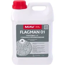 Грунтовка FLAGMAN 01 глубокого проникновения (ВД-АК-01) бесцветная 2л (2,0 кг)