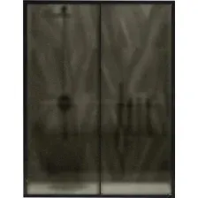 Душевая дверь MaybahGlass 195x120 MGD-1542-6 (бронза матовая стекло/черный)